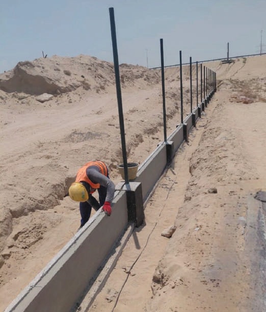 Fence Foundation Precast - Ras Al Khair - site photo 2