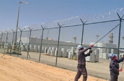 Al-Jouf Warehouse Security Fence - site photo 1